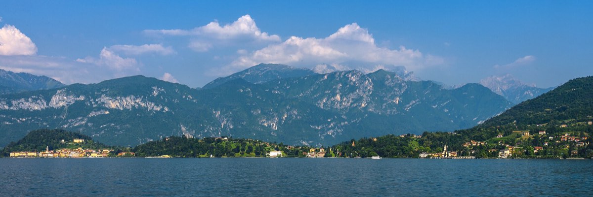Bellagio seen from the water on Lake Como